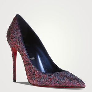 Christian Louboutin Kate 100 Lurex/Starlight Pump Size 41